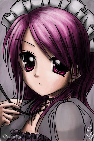 Anime Coloredin Purple ← An Anime Speedpaint Drawing By Artfreaksue