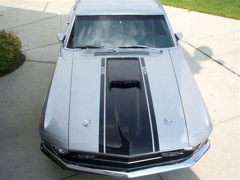 Silver 1970 Mach 1 Ford Mustang Fastback Photo Detail