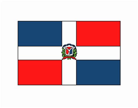 Dibujo De Actividad La Bandera Nacional De Republica Dominicana