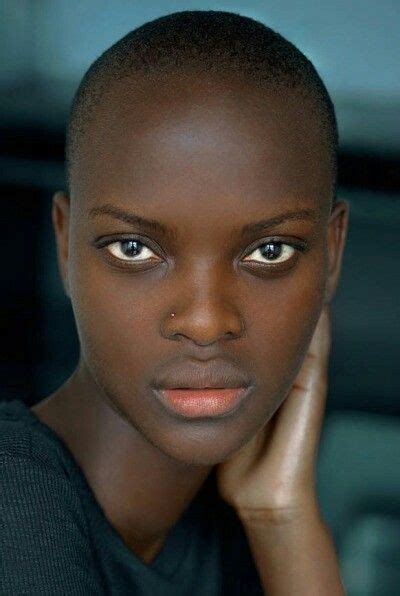 Full Lips Balding Beautiful Eyes Blur Ebony Portrait People