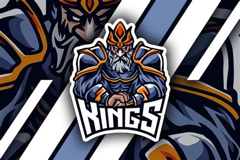 Kings Mascot And Esports Logo By Aqrstudio On Envato Elements