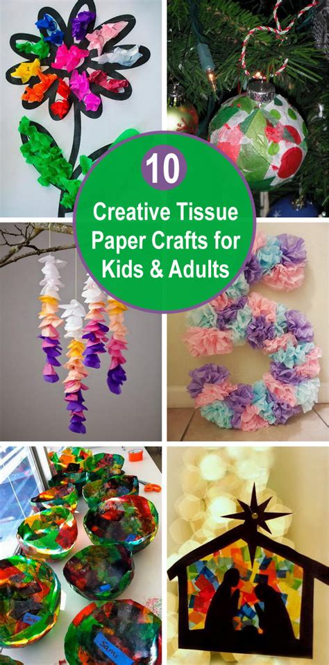 Creative Tissue Paper Crafts For Kids And Adults