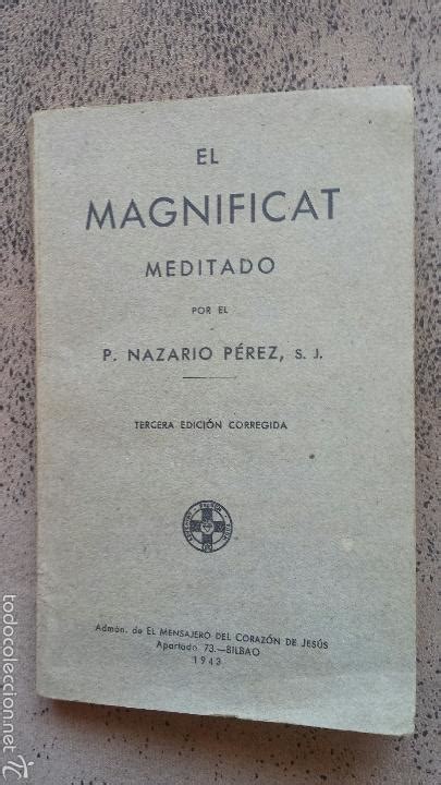 El Magnificat Meditado Por El Pnazario Pérez Comprar Libros Sin