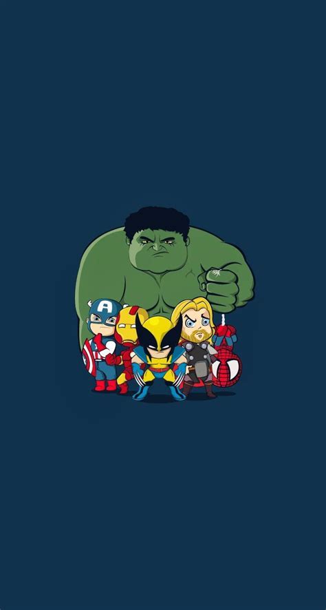 Cartoon Superheroes Iphone X Wallpapers Wallpaper Cave