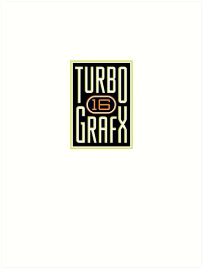 Turbografx 16 Logo Kunstdrucke Von Game Shirts Redbubble