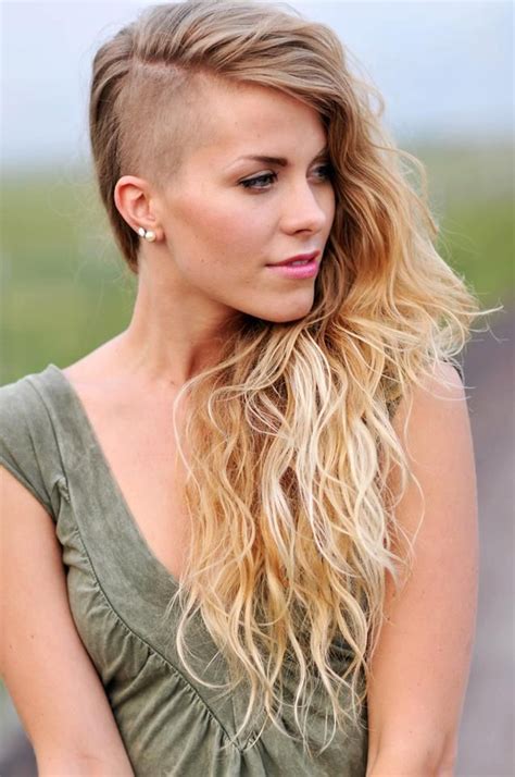 36 Sexy And Hot Half Shaved Hairstyles Shaved Side Hairstyles Undercut