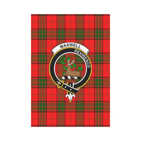 Maxwell Modern Tartan Flag Clan Badge Scottish Clans