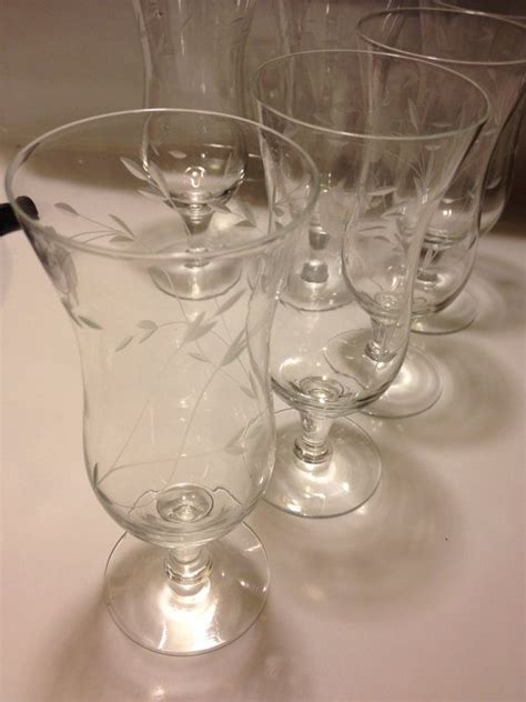 Princess House Crystal Heritage Parfait Stems Set Of Six Etsy