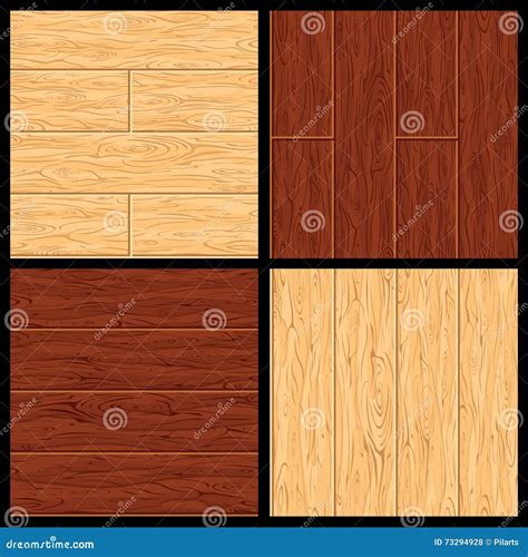 Parquet Vector Seamless Pattern Hardwood Flooring Stock Vector