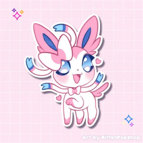 Pokemon Sylveon Sticker Etsy