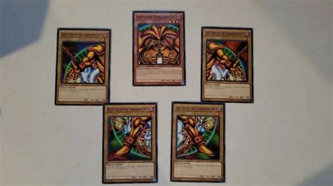 Yu Gi Oh Exodia Egyptian God Cards Obelisk Slifer Ra 8 Card Set Ldk2