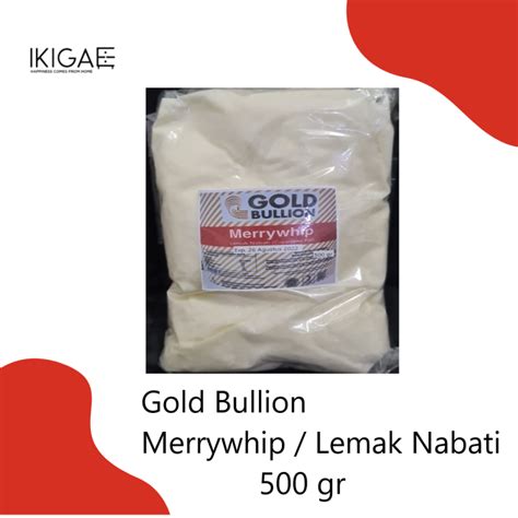 Gold Bullion Merrywhip Mentega Putih Lemak Nabati 500 Gr Repacked