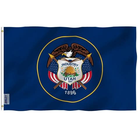 Anley Fly Breeze 3x5 Foot Utah State Flag Utah Ut Flags Polyester