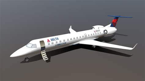 Embraer Erj 145 Download Free 3d Model By Helijah D0e93f7 Sketchfab