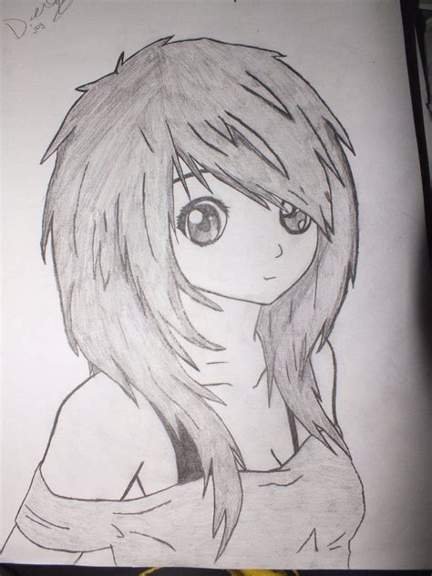 Anime Cute Girl Drawing At Explore Collection Of