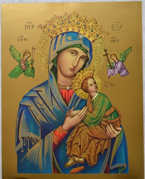 Our Lady Of Perpetual Help Religious Print 10 X 8 200mm X 250mm