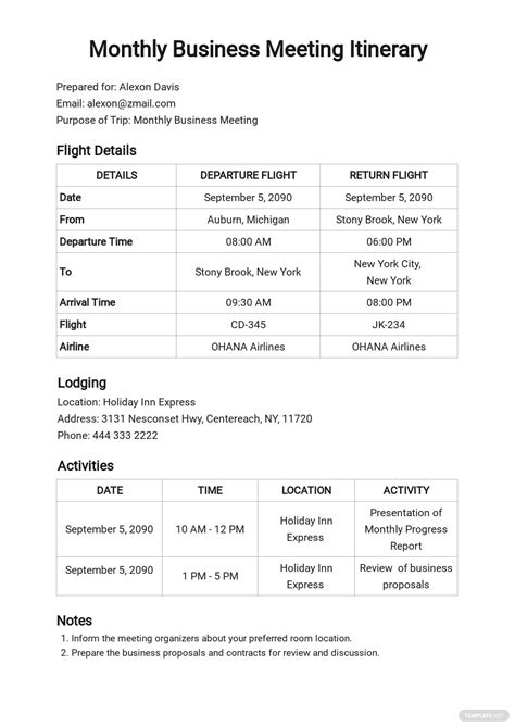75 Free Printable Itinerary Templates Edit And Download