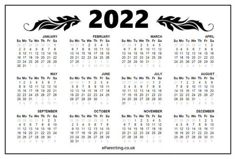 Printable Calendar 2022 Template Page 2 Of 3 Free 2022 Calendar Us