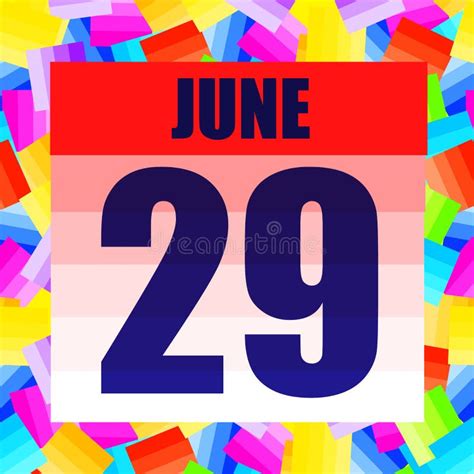 June 29 Icon For Planning Important Day Banner For Holidays And
