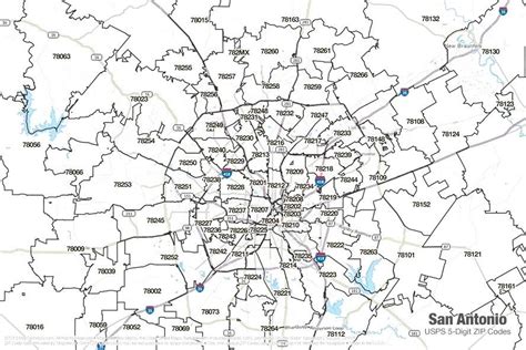 Zip Code Map San Antonio Texas Us States Map