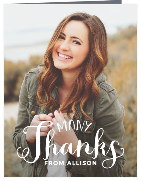 Hand Lettered Grad Graduation Thank You Cards By Basic Invite