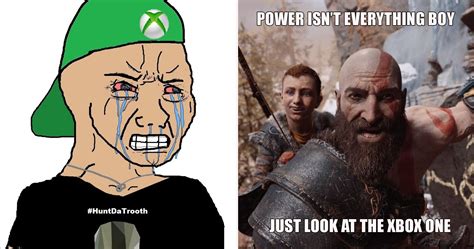 Download Xbox Vs Ps4 Controller Meme Png And  Base