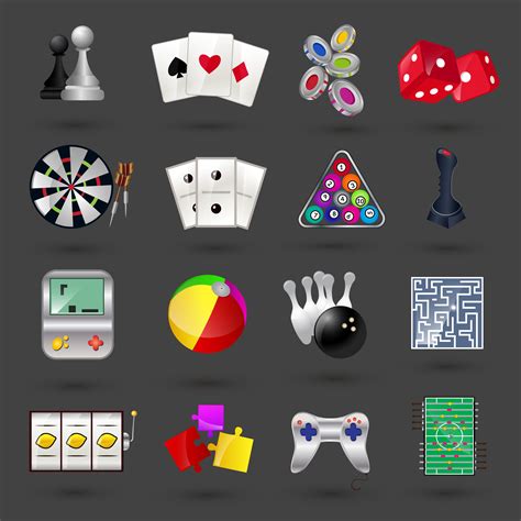 Game Icons Set 453754 Vector Art At Vecteezy