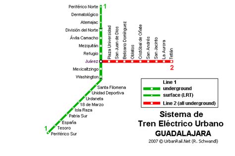 Guadalajara Subway Map For Download Metro In Guadalajara High