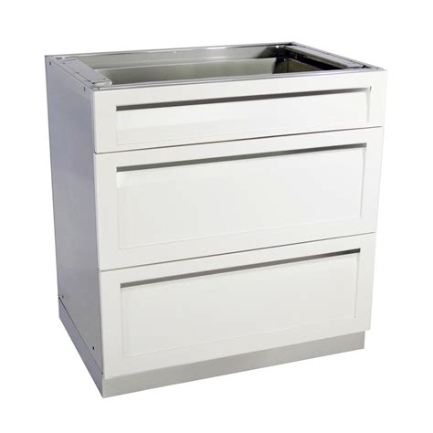 4 Life Outdoor Stainless Steel 3 Drawer 32x35x225 In Outdoor Kitchen