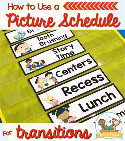 Printable Visual Daily Routine Preschool Preschool