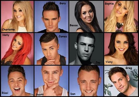 charlotte gary becca sophie holly james jay vicky rici scott dan and greg gary geordie