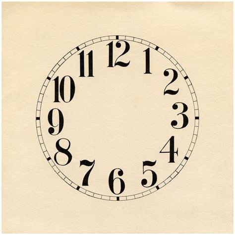 11 Clock Face Images Print Your Own The Graphics Fairy Clock Face