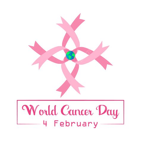 World Cancer Day Vector Png Images World Cancer Day Pink Ribbon And