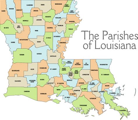 Louisiana Parishes Map All Things Louisiana Pinterest Washington