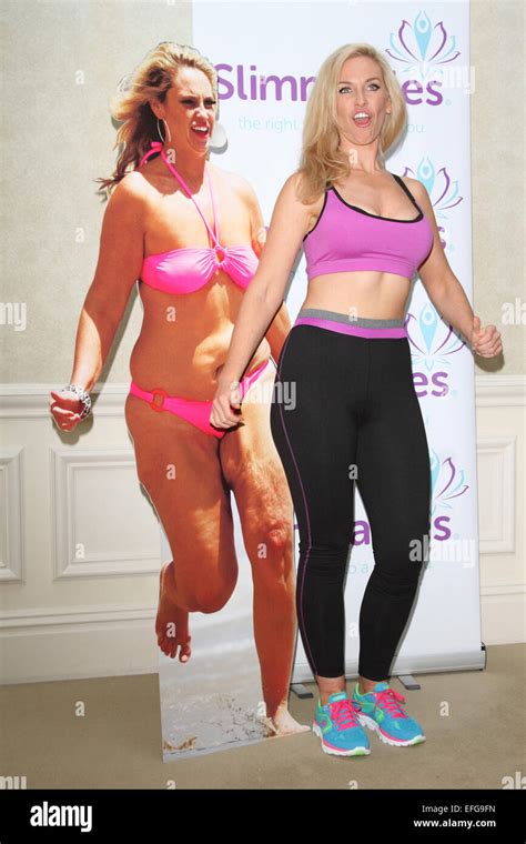 Josie Gibson Launches Slimmables At A Photocall In The Landmark Hotel Marylebone London On
