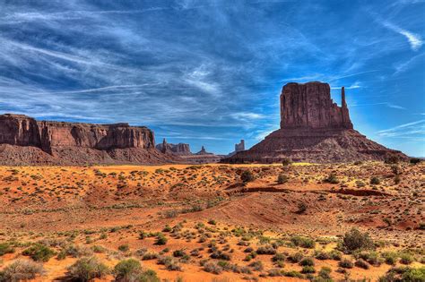 Usa Sky Crag Monument Valley Utah Nature Wallpapers Hd Desktop