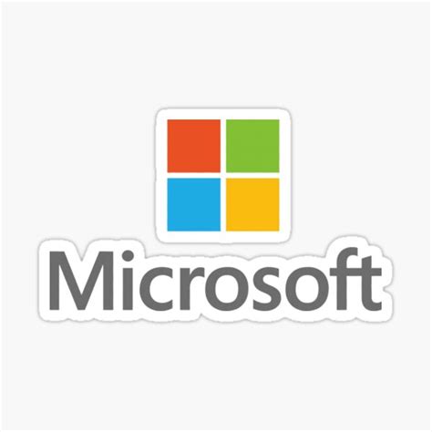 Microsoft Logo Stickers Redbubble