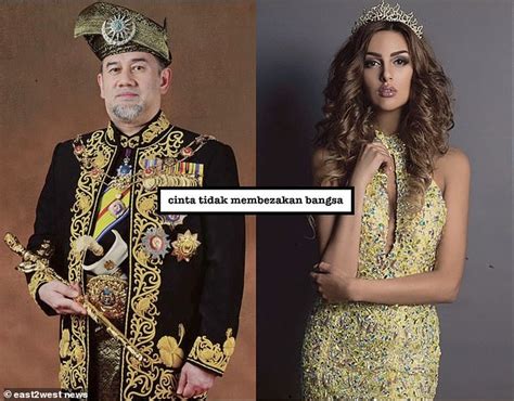 russian beauty queen marries malaysia s sultan muhammad v daily mail online
