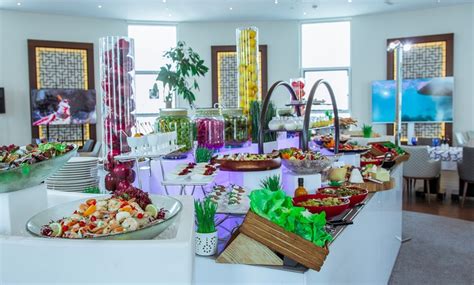 Friday Brunch With Beverages Sky Lounge At 5 Grand Millennium Al Wahda Groupon