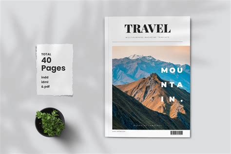 Travel Magazine Template Travel Agency Magazine Layout Multiple