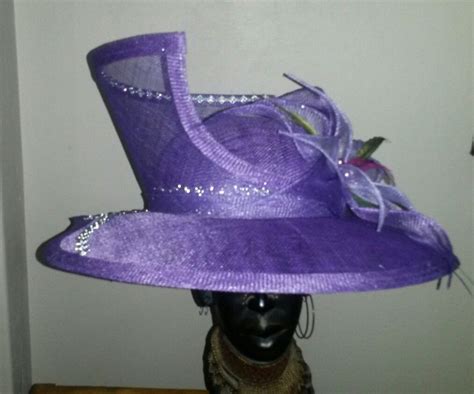 Purple Beauty Church Hat Sinamay Hats Fascinator Hats Hut English