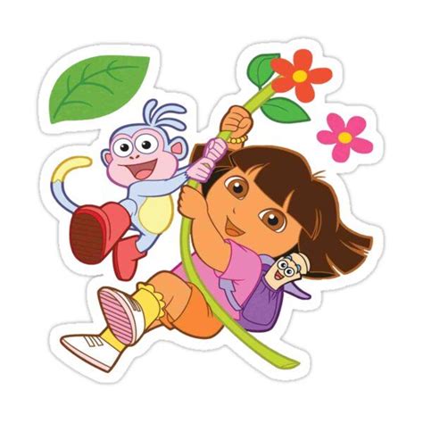 Dora And Boots Sticker By Kcdoodles In 2021 Dora And Friends Dora
