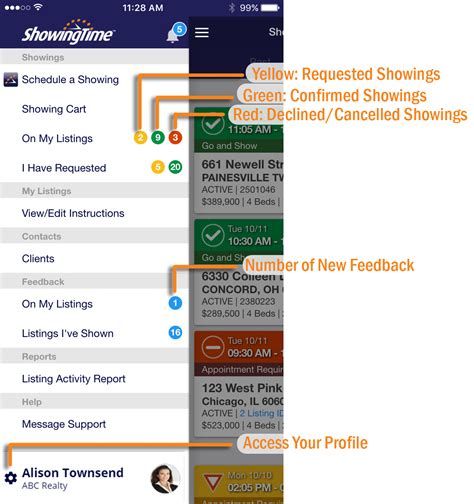 Mobile App Overview Showingtime For The Mls Help And Training