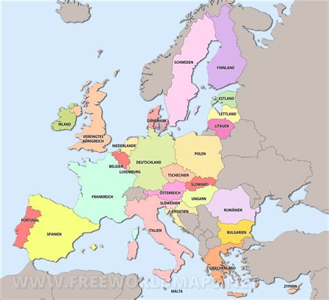 Schulwissen und allgemeinwissen sind so . Europakarte A4 Zum Ausdrucken / 34 Europakarte Zum ...