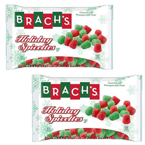 Brachs Holiday Spicettes Red And Green Christmas Gumdrops Cinnamon