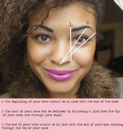 Eyebrow Plucking Chart Do Your Own Eyebrows How To Makeover An