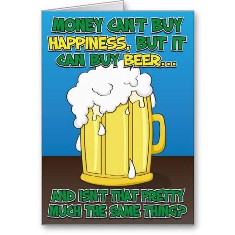 Funny Birthday Card For Man Beer Zazzle Birthday Cards For Men