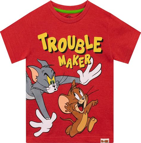 Tom And Jerry Boys Cartoon T Shirt Uk Clothing
