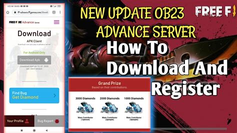 Let's find out what are the new updates! HOW TO DOWNLOAD AND REGISTER OB23 ADVANCE SERVER NEW ...
