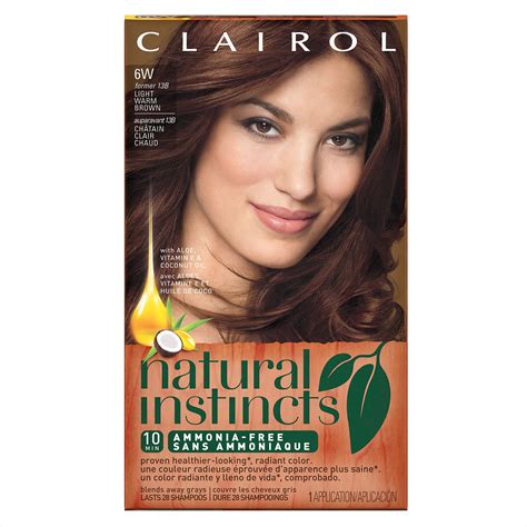 Clairol Natural Instincts Semi Permanent Hair Color Light Warm Brown